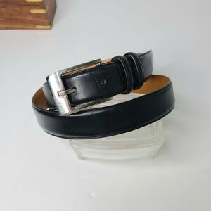 Polo Ralph Lauren RL98 Black Genuine Italian Leather Vintage Belt